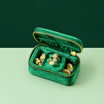 Mini rejsesmykkeskrin i velour