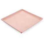 Smykkebakke i rosa kunstlæder — L