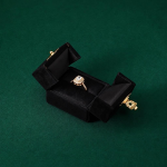 Victoriansk ringæske i velour