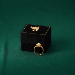 Victoriansk ringæske i velour